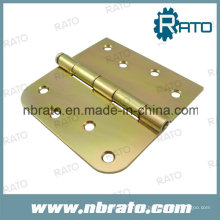 Bisagra de puerta de hierro plano chapada en zinc